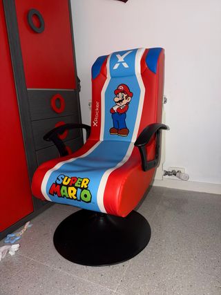 Silla Gaming X Rocker Super Mario Bros