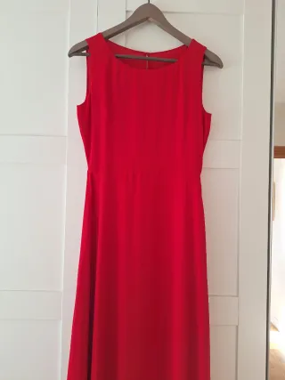 Vestido rojo largo La Croixé 36