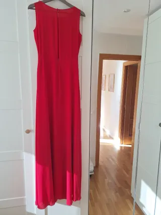 Vestido rojo largo La Croixé 36