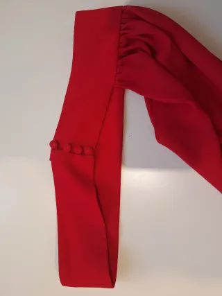 Vestido rojo largo La Croixé 36