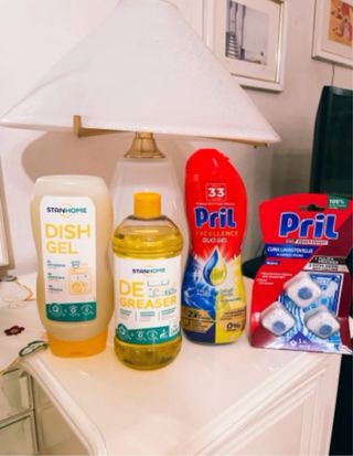 Set 4 Prod. Lavastoviglie firmati Pril e Stanhome