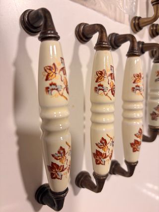 25 Tiradores porcelana vintage cajones cocina