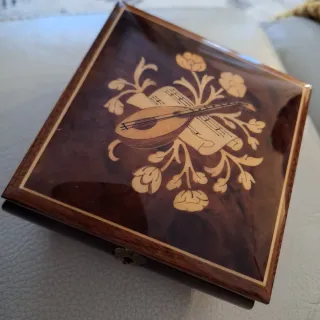 Joyero marquetería italiana 1950 Sorrento