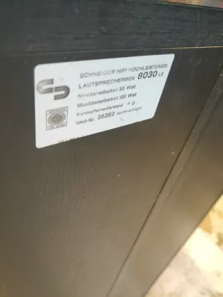 Altavoces Schneider Vintage Negros