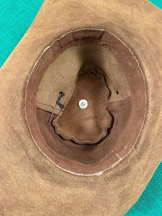 Cappello Safari Savana Africana Pelle Beige/Marron