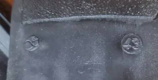 Botas de ante azul marino T43