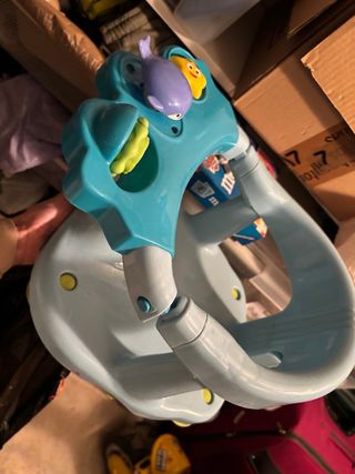 Asiento Bañera Bebé Azul