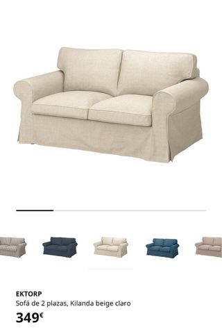 Sofá 2 Plazas IKEA EKTORP Beige
