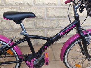 Bicicleta Infantil B'TWIN 20 Rosa y Negra