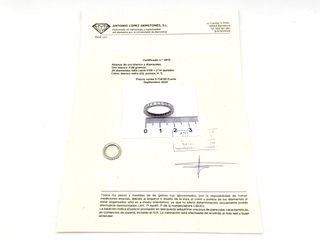 alianza oro 18k con piedra con diamante