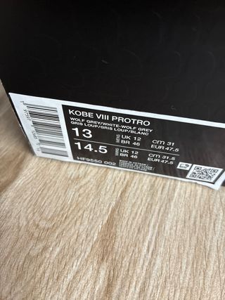 Nike Kobe 8 Protro Talla 47.5