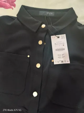 Vestido entallado crepé Zara