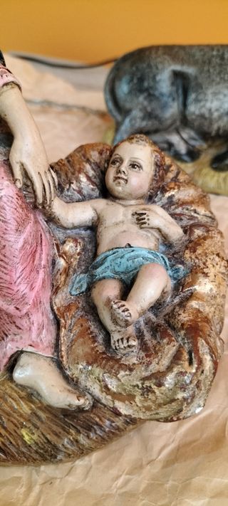 Belén Navidad Esculturas Pintadas a Mano