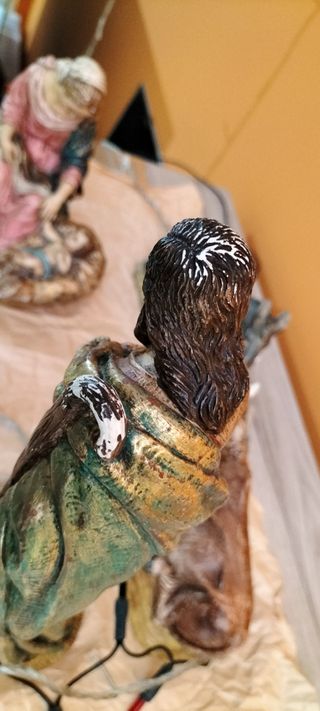 Belén Navidad Esculturas Pintadas a Mano