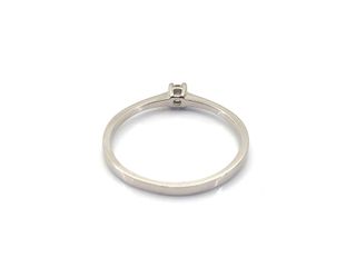 sortija oro 18k con piedra con diamante