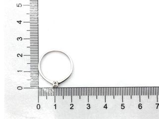 sortija oro 18k con piedra con diamante