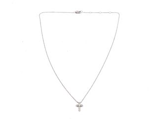 colgante oro 18k con piedra con diamante