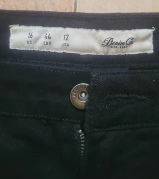 Pantalón corto vaquero negro mujer