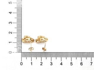 pendientes oro 18k con circonita