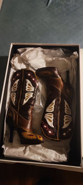 Stivali texani tacco D&G originali