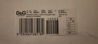 Stivali texani tacco D&G originali