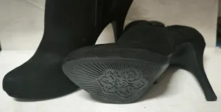 Botines de tacón negros