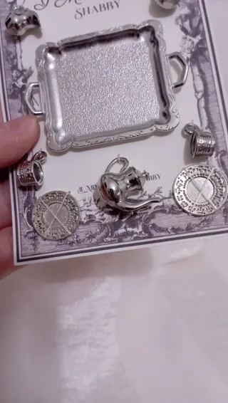 Riflessi d'Argento : set tè miniatura shabby chic