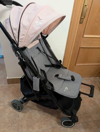 Carrito Bebé Nurse Jane Fly Rosa Gris