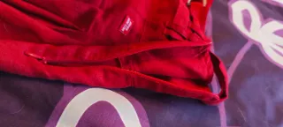 Falda roja tablas talla 36