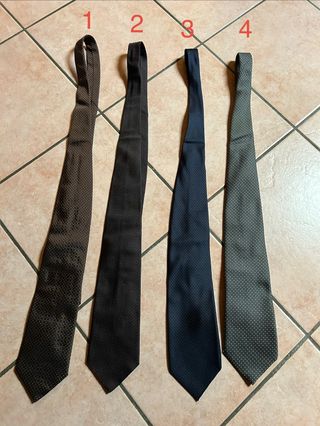 Set 4 cravatte uomo