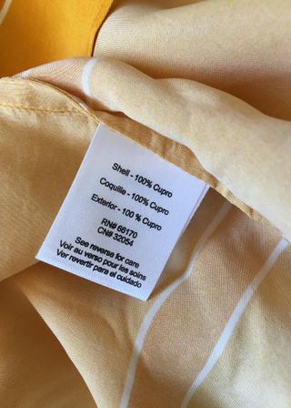 Top kimono de seda amarillo de Anthropologie XS