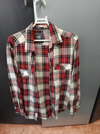 Camisa de cuadros hombre