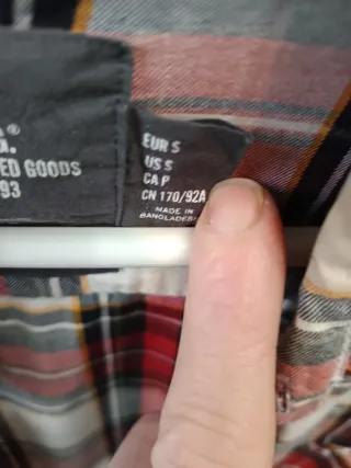 Camisa de cuadros hombre