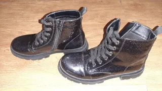 Botas negras glitter mujer/niña talla 39