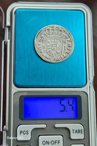 Lote 2 Reales Plata Felipe V 1723, Carlos III 1788