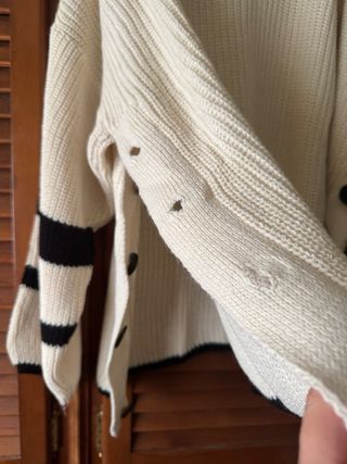 Jersey beige y negro