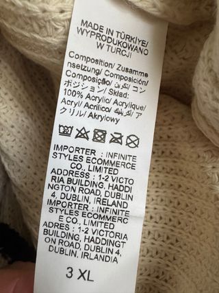 Jersey beige y negro