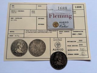 8 Reales 1772 (MBC/MBC-) Sevilla Carlos III