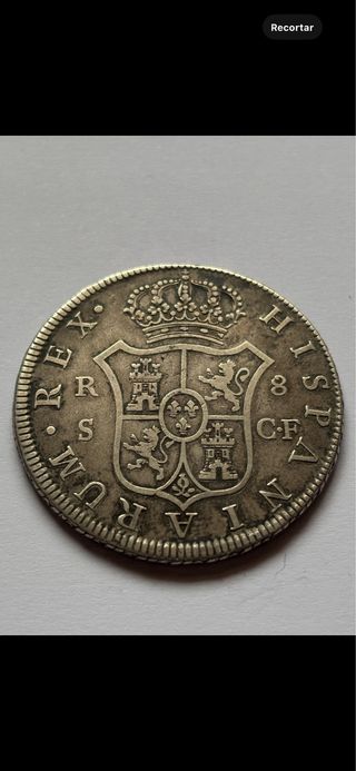 8 Reales 1772 (MBC/MBC-) Sevilla Carlos III