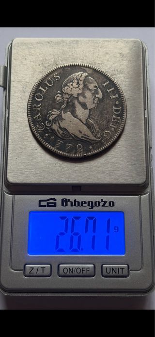 8 Reales 1772 (MBC/MBC-) Sevilla Carlos III