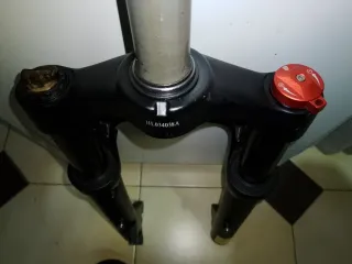 Horquilla Suspensión Fat Bike Negra