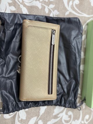 Cartera Tous dorada con llavero,sin usar