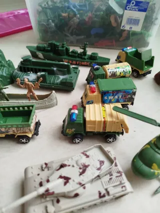 Lote Juguetes Militares Plástico