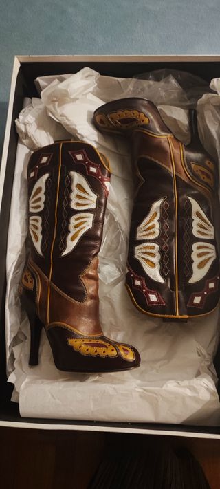 Stivali texani tacco alto Dolce & Gabbana