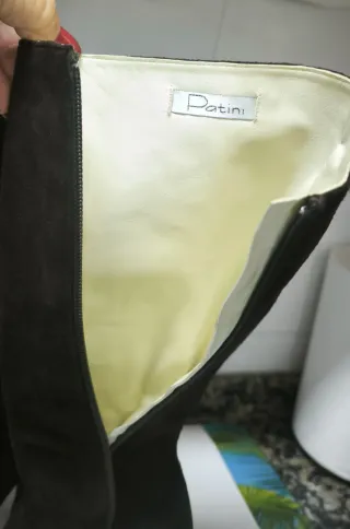 Botas altas de tacón marrón