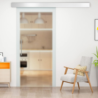 Porta Scorrevole Interna in Vetro Smerigliato con