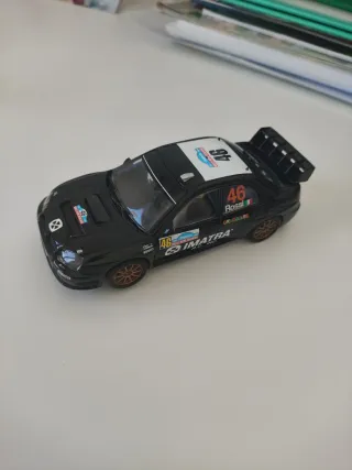 Coche Scalextric Subaru Impreza WRC más azul