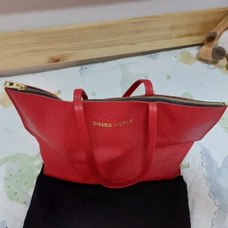 Bolso Piel Bimba y Lola Rojo