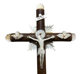 Crocefisso Legno Madreperla