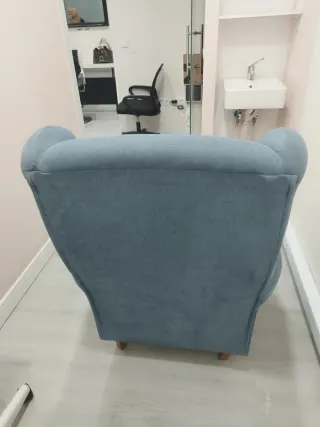 Butaca Irene azul tela